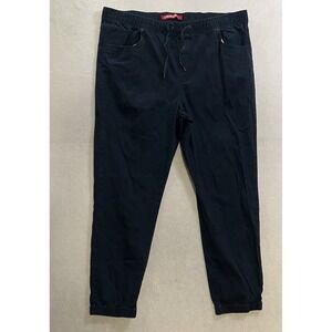 Unionbay Cargo Jogger Pants Men's XXL Blue Cotton Blend Elastic Waist Utility